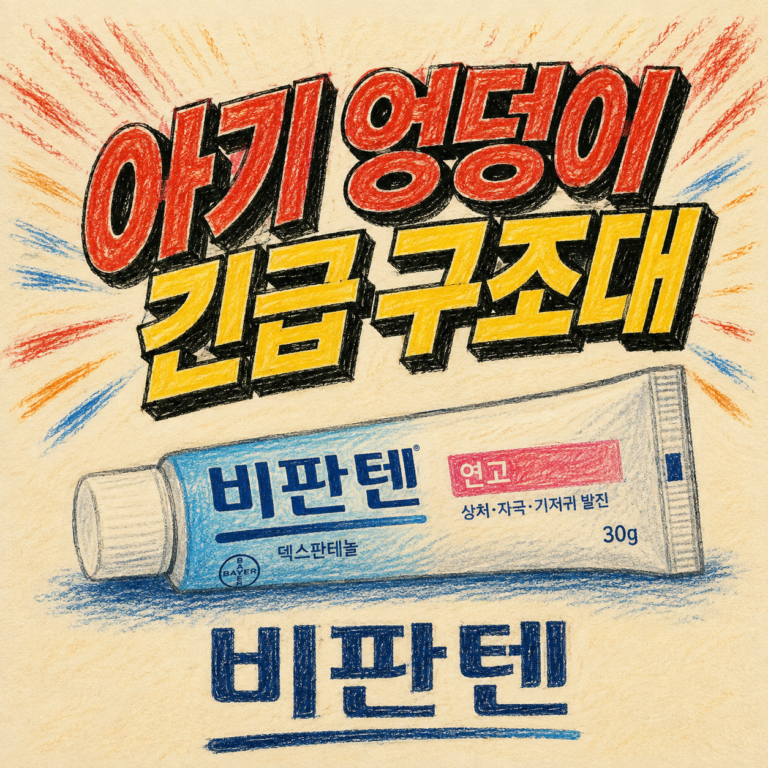 아기 엉덩이 긴급 구조대